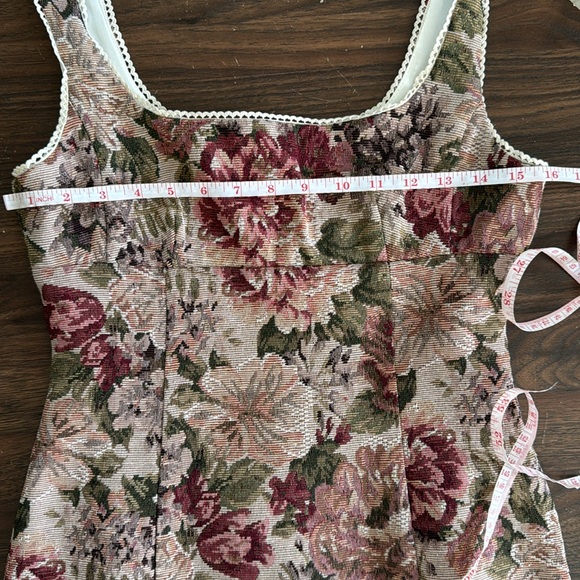 Altar'd State Floral Tapestry Mini Dress - Red and Green - Picture 7 of 7